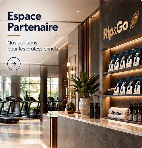 Espace de présentation dans une salle de sport haut de gamme